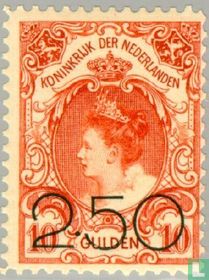 Opruimingsuitgifte - Koningin Wilhelmina - Bontkraag