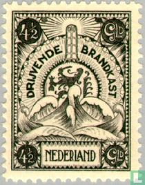Vervoer in drijvende brandkast 1921 4½ Nederland Brandkastzegels 